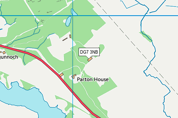 DG7 3NB map - OS VectorMap District (Ordnance Survey)