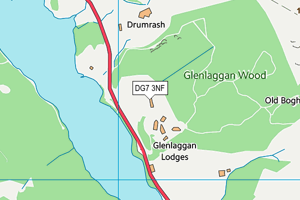 DG7 3NF map - OS VectorMap District (Ordnance Survey)