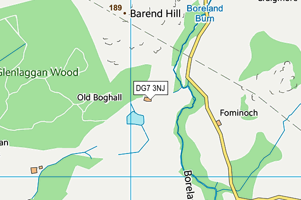 DG7 3NJ map - OS VectorMap District (Ordnance Survey)