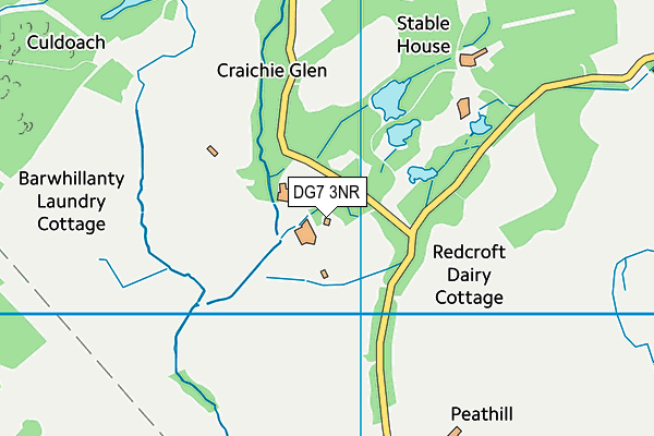 DG7 3NR map - OS VectorMap District (Ordnance Survey)