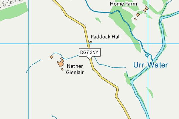 DG7 3NY map - OS VectorMap District (Ordnance Survey)