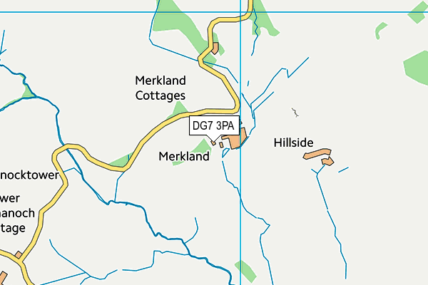 DG7 3PA map - OS VectorMap District (Ordnance Survey)