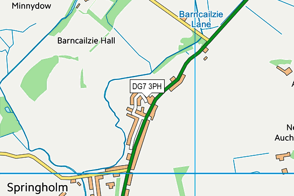 DG7 3PH map - OS VectorMap District (Ordnance Survey)