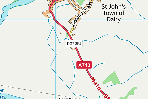 DG7 3PJ map - OS VectorMap District (Ordnance Survey)