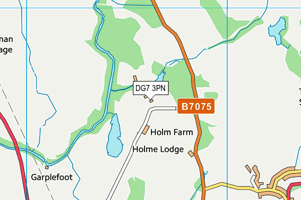 DG7 3PN map - OS VectorMap District (Ordnance Survey)