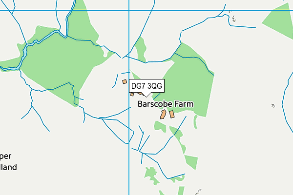 DG7 3QG map - OS VectorMap District (Ordnance Survey)