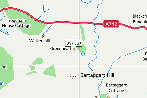 DG7 3QJ map - OS VectorMap District (Ordnance Survey)