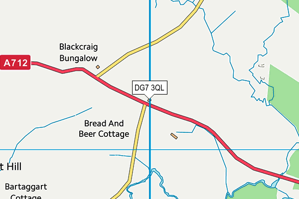 DG7 3QL map - OS VectorMap District (Ordnance Survey)