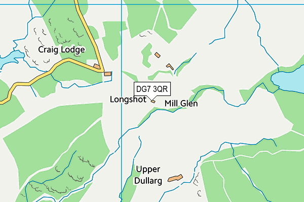 DG7 3QR map - OS VectorMap District (Ordnance Survey)