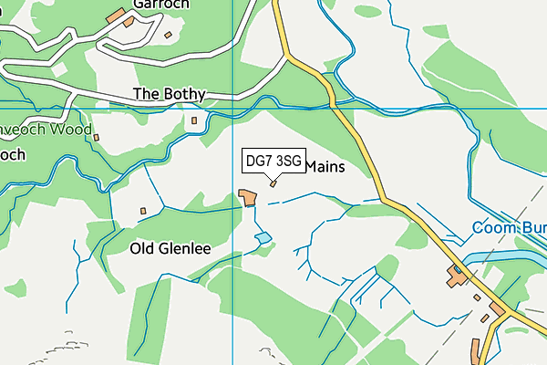 DG7 3SG map - OS VectorMap District (Ordnance Survey)