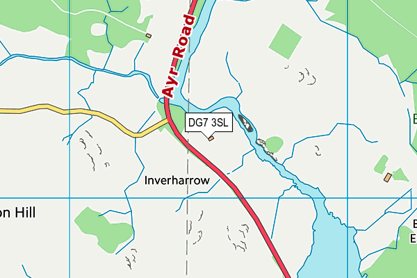 DG7 3SL map - OS VectorMap District (Ordnance Survey)