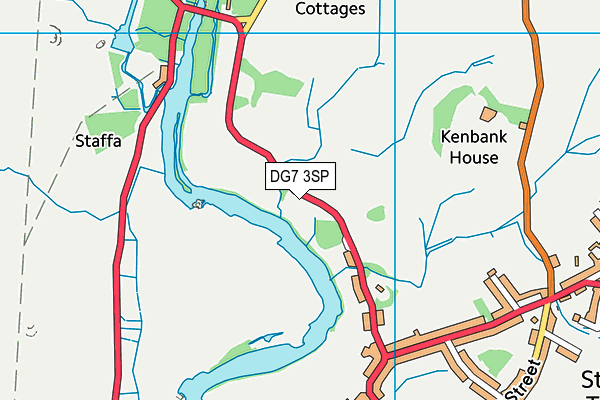 DG7 3SP map - OS VectorMap District (Ordnance Survey)