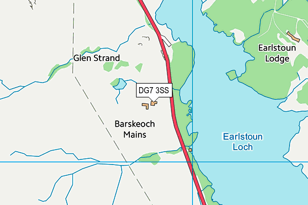 DG7 3SS map - OS VectorMap District (Ordnance Survey)