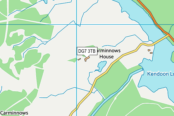 DG7 3TB map - OS VectorMap District (Ordnance Survey)