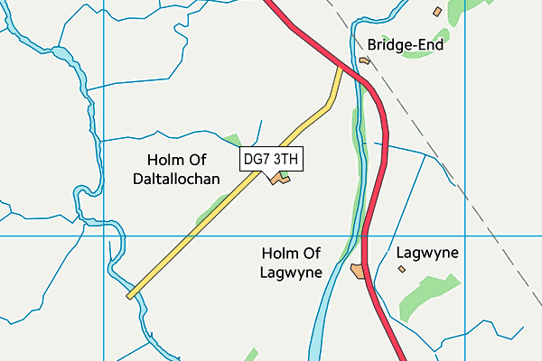 DG7 3TH map - OS VectorMap District (Ordnance Survey)