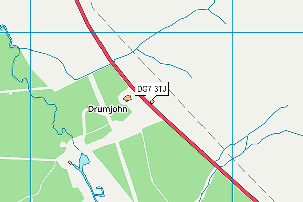 DG7 3TJ map - OS VectorMap District (Ordnance Survey)