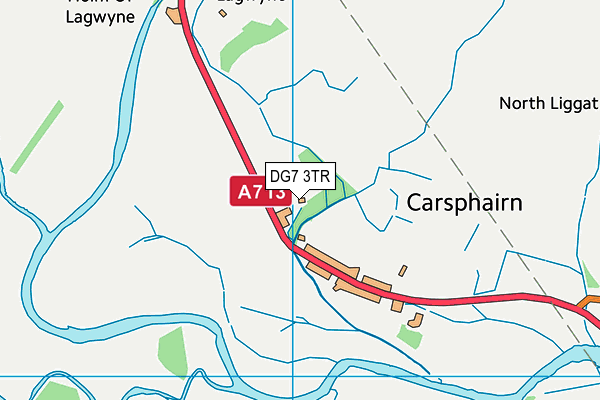 DG7 3TR map - OS VectorMap District (Ordnance Survey)