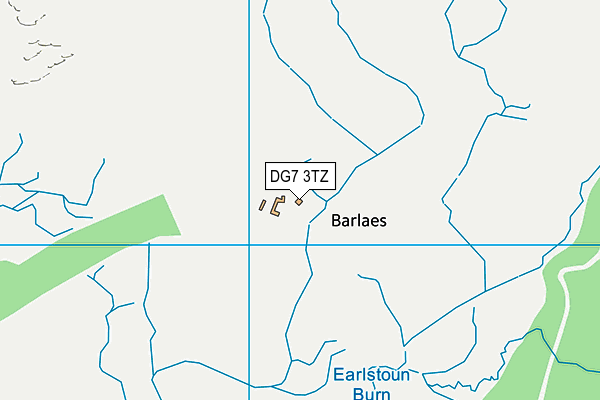 DG7 3TZ map - OS VectorMap District (Ordnance Survey)