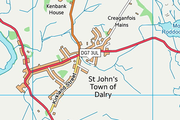 DG7 3UL map - OS VectorMap District (Ordnance Survey)