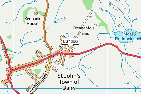 DG7 3UQ map - OS VectorMap District (Ordnance Survey)