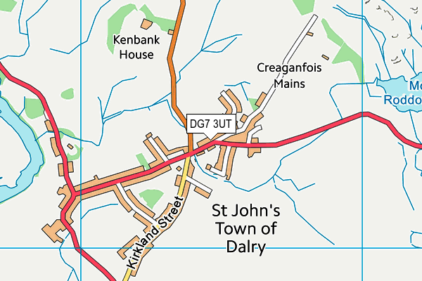 DG7 3UT map - OS VectorMap District (Ordnance Survey)