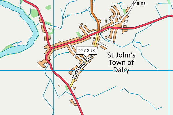 DG7 3UX map - OS VectorMap District (Ordnance Survey)