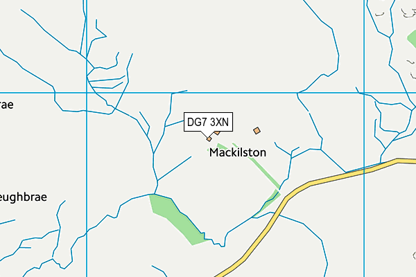 DG7 3XN map - OS VectorMap District (Ordnance Survey)