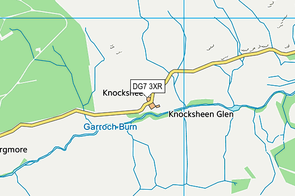 DG7 3XR map - OS VectorMap District (Ordnance Survey)