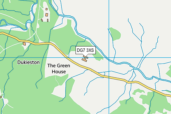 DG7 3XS map - OS VectorMap District (Ordnance Survey)