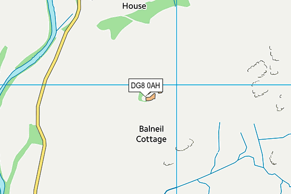 DG8 0AH map - OS VectorMap District (Ordnance Survey)