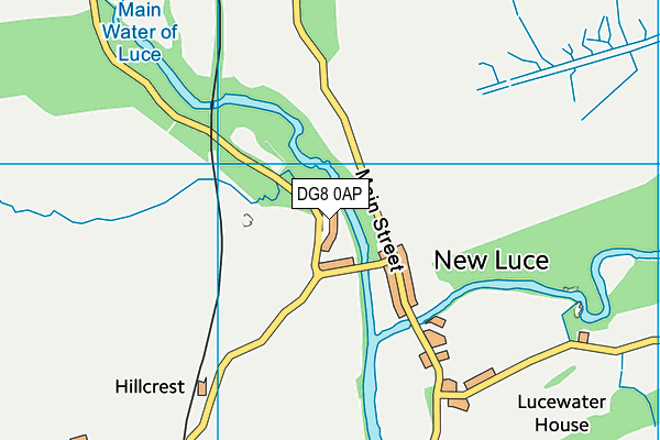 DG8 0AP map - OS VectorMap District (Ordnance Survey)