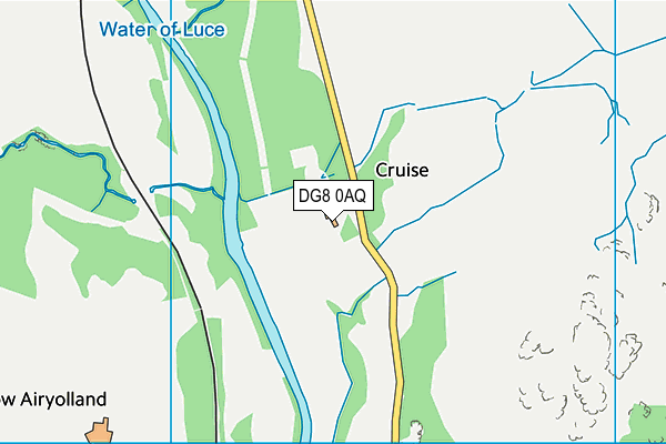 DG8 0AQ map - OS VectorMap District (Ordnance Survey)