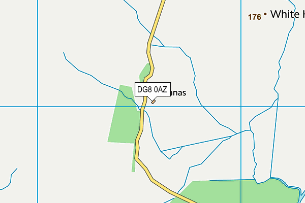 DG8 0AZ map - OS VectorMap District (Ordnance Survey)