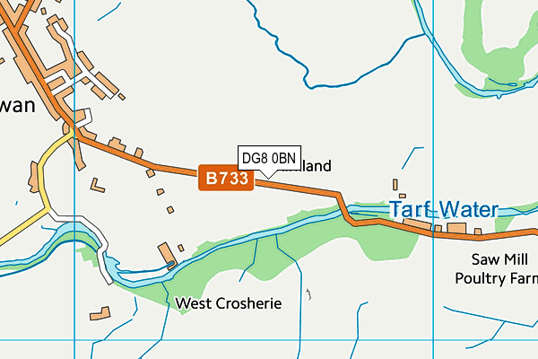 DG8 0BN map - OS VectorMap District (Ordnance Survey)