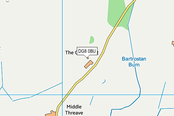 DG8 0BU map - OS VectorMap District (Ordnance Survey)