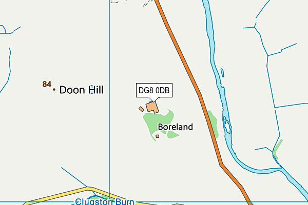 DG8 0DB map - OS VectorMap District (Ordnance Survey)