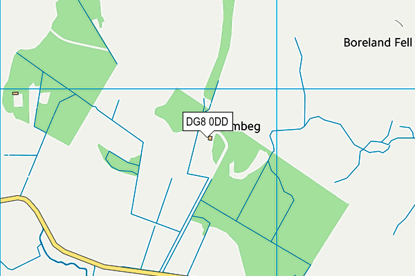 DG8 0DD map - OS VectorMap District (Ordnance Survey)