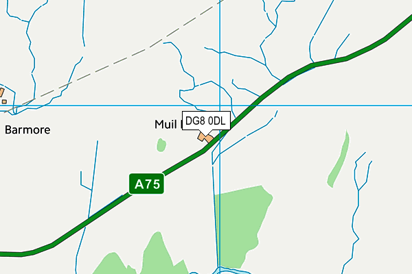 DG8 0DL map - OS VectorMap District (Ordnance Survey)