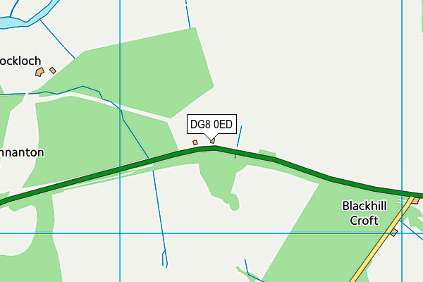 DG8 0ED map - OS VectorMap District (Ordnance Survey)