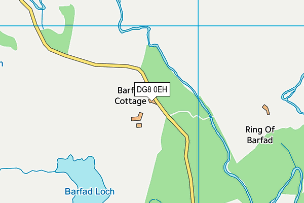 DG8 0EH map - OS VectorMap District (Ordnance Survey)