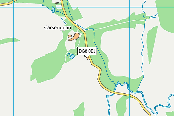 DG8 0EJ map - OS VectorMap District (Ordnance Survey)