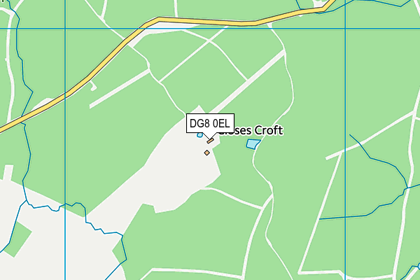 DG8 0EL map - OS VectorMap District (Ordnance Survey)