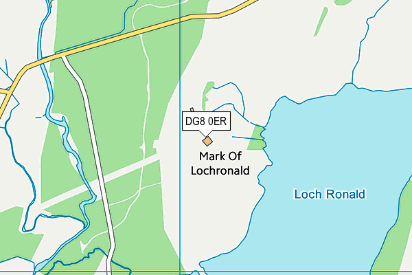 DG8 0ER map - OS VectorMap District (Ordnance Survey)