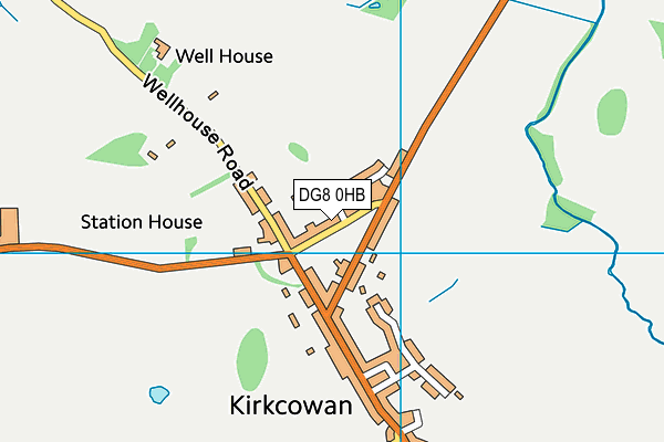 DG8 0HB map - OS VectorMap District (Ordnance Survey)