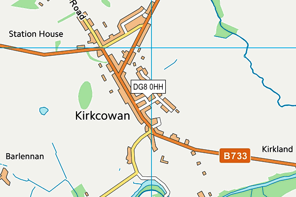 DG8 0HH map - OS VectorMap District (Ordnance Survey)