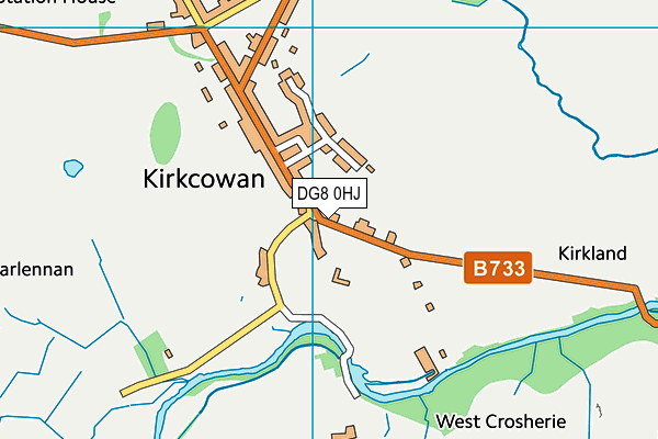 DG8 0HJ map - OS VectorMap District (Ordnance Survey)