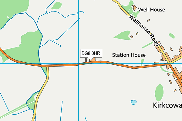 DG8 0HR map - OS VectorMap District (Ordnance Survey)