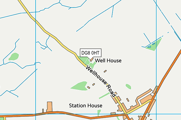DG8 0HT map - OS VectorMap District (Ordnance Survey)