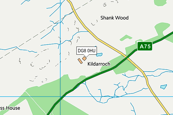 DG8 0HU map - OS VectorMap District (Ordnance Survey)