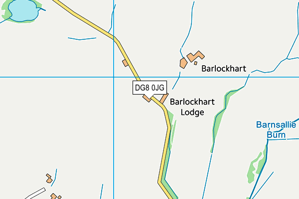 DG8 0JG map - OS VectorMap District (Ordnance Survey)